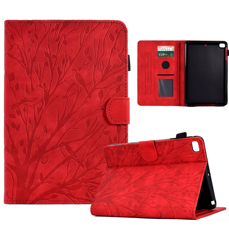 Custodia per tablet PU Fortune Tree Pressure Flower con funzione Wake-up/Sleep, For iPad 10.2 2019 2020 / iPad 10.5 2017 2019, For iPad 10.9 2022 / 2025, For iPad Air / Air 2 / 9.7 2017 2018, For iPad Pro 11 / Air 4 10.9 2020 / Air 5 10.9