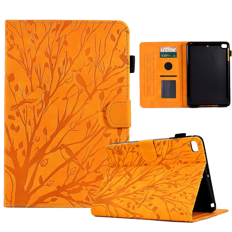 Custodia per tablet PU Fortune Tree Pressure Flower con funzione Wake-up/Sleep, For iPad 10.2 2019 2020 / iPad 10.5 2017 2019, For iPad 10.9 2022 / 2025, For iPad Air / Air 2 / 9.7 2017 2018, For iPad Pro 11 / Air 4 10.9 2020 / Air 5 10.9