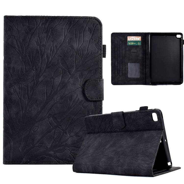 Custodia per tablet PU Fortune Tree Pressure Flower con funzione Wake-up/Sleep, For iPad 10.2 2019 2020 / iPad 10.5 2017 2019, For iPad 10.9 2022 / 2025, For iPad Air / Air 2 / 9.7 2017 2018, For iPad Pro 11 / Air 4 10.9 2020 / Air 5 10.9