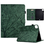 Custodia per tablet PU Fortune Tree Pressure Flower con funzione Wake-up/Sleep, For iPad 10.2 2019 2020 / iPad 10.5 2017 2019, For iPad 10.9 2022 / 2025, For iPad Air / Air 2 / 9.7 2017 2018, For iPad Pro 11 / Air 4 10.9 2020 / Air 5 10.9