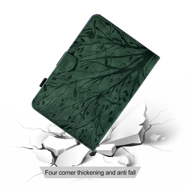Custodia per tablet PU Fortune Tree Pressure Flower con funzione Wake-up/Sleep, For Amazon Fire HD 8 / HD 8 Plus 2020 2022, For Amazon Kindle 11th 2022, For Amazon Fire HD 10 Plus / HD 10 2021, For Amazon Fire 7 2015 2017 2019