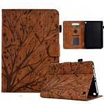 Custodia per tablet PU Fortune Tree Pressure Flower con funzione Wake-up/Sleep, For Amazon Fire HD 8 / HD 8 Plus 2020 2022, For Amazon Kindle 11th 2022, For Amazon Fire HD 10 Plus / HD 10 2021, For Amazon Fire 7 2015 2017 2019