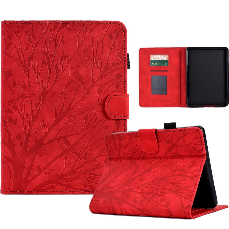 Custodia per tablet PU Fortune Tree Pressure Flower con funzione Wake-up/Sleep, For Amazon Fire HD 8 / HD 8 Plus 2020 2022, For Amazon Kindle 11th 2022, For Amazon Fire HD 10 Plus / HD 10 2021, For Amazon Fire 7 2015 2017 2019