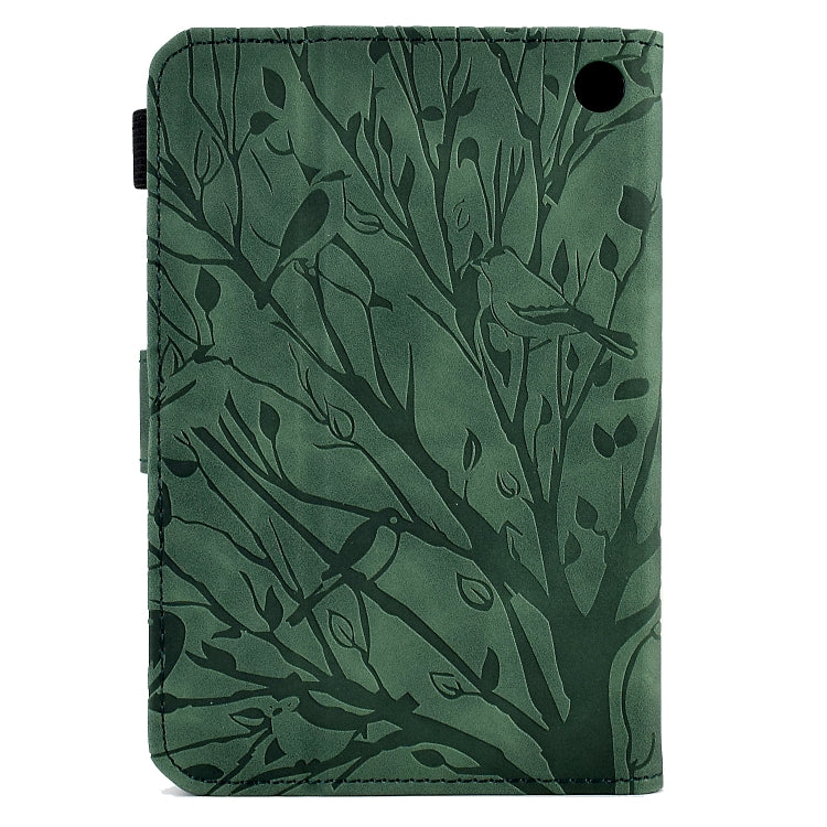 Custodia per tablet PU Fortune Tree Pressure Flower con funzione Wake-up/Sleep, For Amazon Fire 7 2022, For Amazon Kindle Paperwhite / 2 / 3 / 4, For Amazon Kindle Paperwhite 2021, For Lenovo M10 HD 2nd X306X
