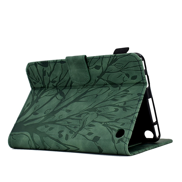 Custodia per tablet PU Fortune Tree Pressure Flower con funzione Wake-up/Sleep, For Amazon Fire 7 2022, For Amazon Kindle Paperwhite / 2 / 3 / 4, For Amazon Kindle Paperwhite 2021, For Lenovo M10 HD 2nd X306X