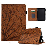 Custodia per tablet PU Fortune Tree Pressure Flower con funzione Wake-up/Sleep, For Amazon Fire 7 2022, For Amazon Kindle Paperwhite / 2 / 3 / 4, For Amazon Kindle Paperwhite 2021, For Lenovo M10 HD 2nd X306X