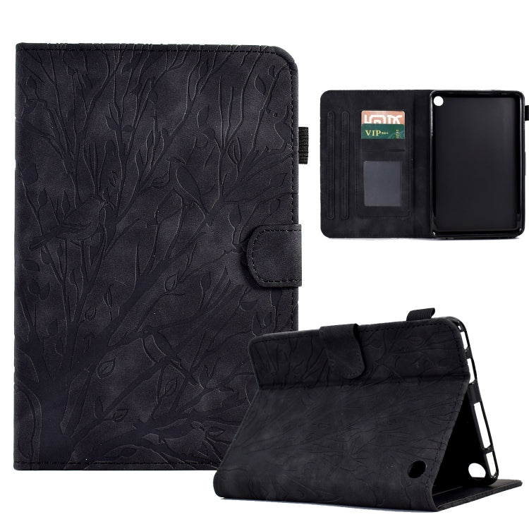 Custodia per tablet PU Fortune Tree Pressure Flower con funzione Wake-up/Sleep, For Amazon Fire 7 2022, For Amazon Kindle Paperwhite / 2 / 3 / 4, For Amazon Kindle Paperwhite 2021, For Lenovo M10 HD 2nd X306X