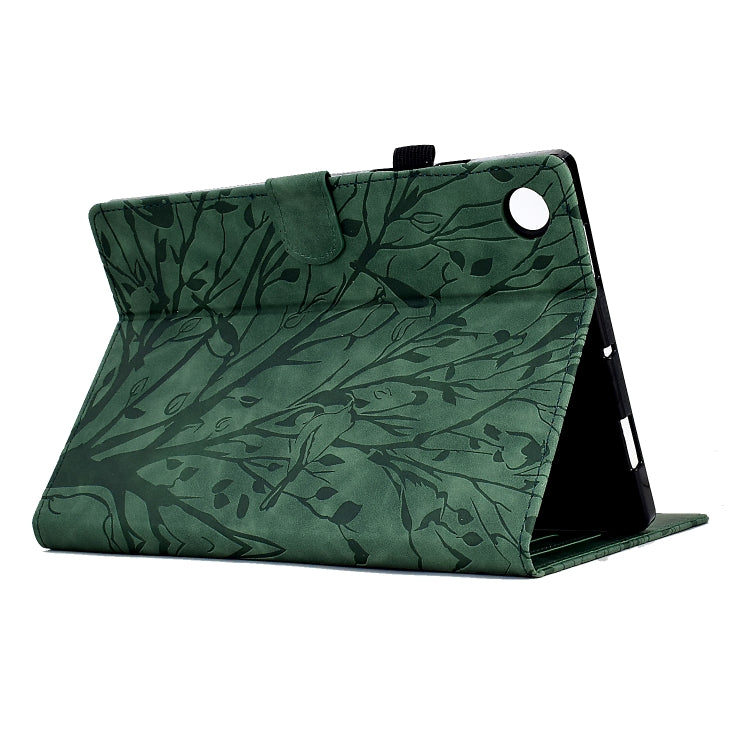 Custodia per tablet PU Fortune Tree Pressure Flower con funzione Wake-up/Sleep, For Huawei MatePad SE, For Huawei Enjoy Tablet 2 / MatePad T 10, For iPad mini 2021 / mini 6, For iPad mini 1 / 2 / 3 / 4 / 5