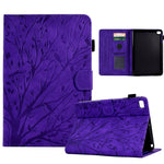 Custodia per tablet PU Fortune Tree Pressure Flower con funzione Wake-up/Sleep, For Huawei MatePad SE, For Huawei Enjoy Tablet 2 / MatePad T 10, For iPad mini 2021 / mini 6, For iPad mini 1 / 2 / 3 / 4 / 5
