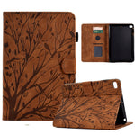 Custodia per tablet PU Fortune Tree Pressure Flower con funzione Wake-up/Sleep, For Huawei MatePad SE, For Huawei Enjoy Tablet 2 / MatePad T 10, For iPad mini 2021 / mini 6, For iPad mini 1 / 2 / 3 / 4 / 5