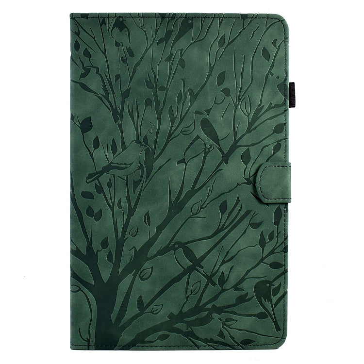 Custodia per tablet PU Fortune Tree Pressure Flower con funzione Wake-up/Sleep, For Lenovo Tab M9, For Lenovo Tab M10 Gen 3, For Lenovo M10 Plus, For Lenovo Tab M10 Plus 3rd Gen