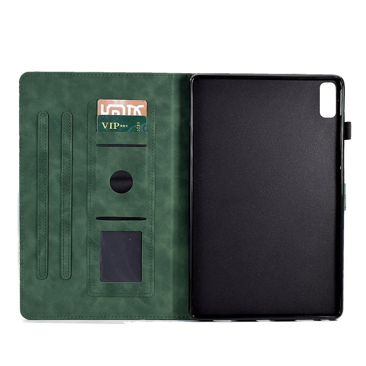 Custodia per tablet PU Fortune Tree Pressure Flower con funzione Wake-up/Sleep, For Lenovo Tab M9, For Lenovo Tab M10 Gen 3, For Lenovo M10 Plus, For Lenovo Tab M10 Plus 3rd Gen