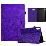 Custodia per tablet PU Fortune Tree Pressure Flower con funzione Wake-up/Sleep, For Lenovo Tab M9, For Lenovo Tab M10 Gen 3, For Lenovo M10 Plus, For Lenovo Tab M10 Plus 3rd Gen