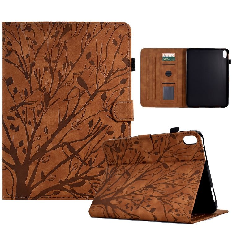 Custodia per tablet PU Fortune Tree Pressure Flower con funzione Wake-up/Sleep, For Lenovo Tab P11 Gen 2, For Lenovo Tab P11 J606F, For Lenovo Tab P11 Pro Gen 2, For Samsung Galaxy Tab A8 10.5 2021