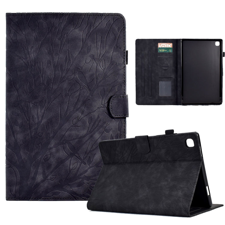 Custodia per tablet PU Fortune Tree Pressure Flower con funzione Wake-up/Sleep, For Samsung Galaxy Tab S6 Lite, For Samsung Galaxy Tab A7 Lite, For Samsung Galaxy Tab A7 2020, For Samsung Galaxy Tab A 10.1 2019