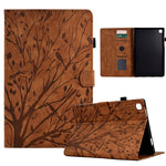 Custodia per tablet PU Fortune Tree Pressure Flower con funzione Wake-up/Sleep, For Samsung Galaxy Tab S6 Lite, For Samsung Galaxy Tab A7 Lite, For Samsung Galaxy Tab A7 2020, For Samsung Galaxy Tab A 10.1 2019