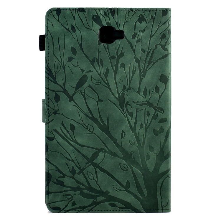 Custodia per tablet PU Fortune Tree Pressure Flower con funzione Wake-up/Sleep, For Samsung Galaxy Tab A 10.1 2016