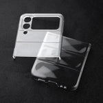 Custodia per telefono PC lucida trasparente, For Samsung Galaxy Z Flip4 5G, For Samsung Galaxy Z Flip3 5G, OPPO Find N2 Flip, OPPO Find N2