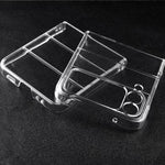 Custodia per telefono PC lucida trasparente, For Samsung Galaxy Z Flip4 5G, For Samsung Galaxy Z Flip3 5G, OPPO Find N2 Flip, OPPO Find N2