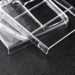 Custodia per telefono PC lucida trasparente, For Samsung Galaxy Z Flip4 5G, For Samsung Galaxy Z Flip3 5G, OPPO Find N2 Flip, OPPO Find N2