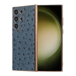 Custodia in pelle struzzo per Samsung Galaxy S23 Ultra
