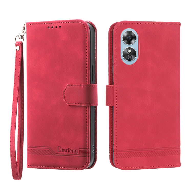 Dierfeng Dream Line TPU + Custodia per telefono in pelle PU, For OPPO Reno8 T 4G Global, For Xiaomi Redmi 12C/11A, For Xiaomi Redmi K60/K60 Pro, For Samsung Galaxy M14 5G Global
