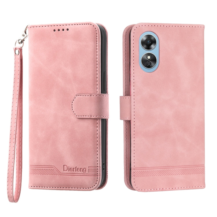 Dierfeng Dream Line TPU + Custodia per telefono in pelle PU, For OPPO Reno8 T 4G Global, For Xiaomi Redmi 12C/11A, For Xiaomi Redmi K60/K60 Pro, For Samsung Galaxy M14 5G Global