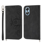 Custodia per telefono in pelle con portafoglio in rilievo con fiori al tatto, For OPPO A1 Pro, For OPPO Reno9 5G/Reno9 Pro 5G, For OPPO Reno8 4G Global, For OPPO Reno8 T 4G Global