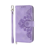 Custodia per telefono in pelle con portafoglio in rilievo con fiori al tatto, For Samsung Galaxy A24 4G Global, For Samsung Galaxy M14 5G Global, For Sony Xperia 1 V 5G, For Sony Xperia 10 V 4G