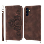 Custodia per telefono in pelle con portafoglio in rilievo con fiori al tatto, For Samsung Galaxy A24 4G Global, For Samsung Galaxy M14 5G Global, For Sony Xperia 1 V 5G, For Sony Xperia 10 V 4G