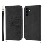 Custodia per telefono in pelle con portafoglio in rilievo con fiori al tatto, For Samsung Galaxy A24 4G Global, For Samsung Galaxy M14 5G Global, For Sony Xperia 1 V 5G, For Sony Xperia 10 V 4G