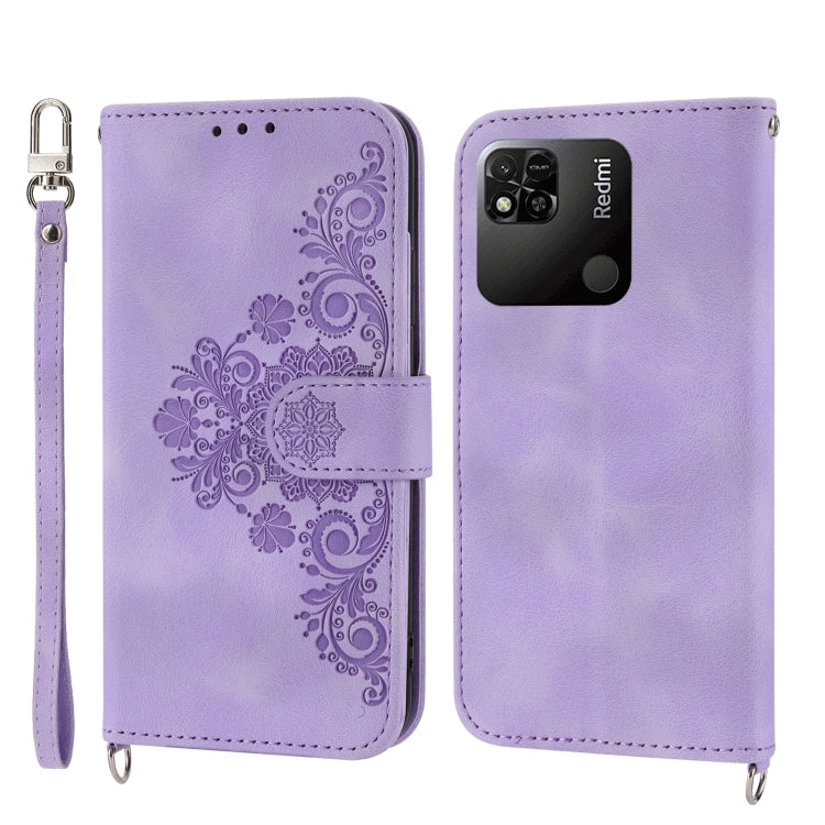 Custodia per telefono in pelle con portafoglio in rilievo con fiori al tatto, For Xiaomi Redmi 12C/11A, For Xiaomi Redmi A1+ 4G/Poco C50 4G, For Xiaomi Redmi K60/K60 Pro, For Xiaomi Redmi Note 12 4G Global