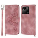Custodia per telefono in pelle con portafoglio in rilievo con fiori al tatto, For Xiaomi Redmi 12C/11A, For Xiaomi Redmi A1+ 4G/Poco C50 4G, For Xiaomi Redmi K60/K60 Pro, For Xiaomi Redmi Note 12 4G Global
