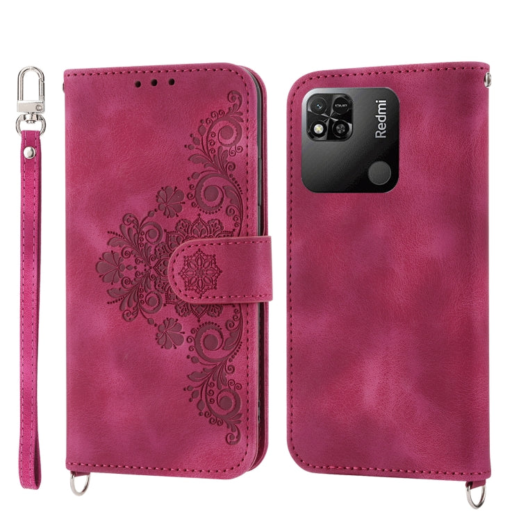 Custodia per telefono in pelle con portafoglio in rilievo con fiori al tatto, For Xiaomi Redmi 12C/11A, For Xiaomi Redmi A1+ 4G/Poco C50 4G, For Xiaomi Redmi K60/K60 Pro, For Xiaomi Redmi Note 12 4G Global
