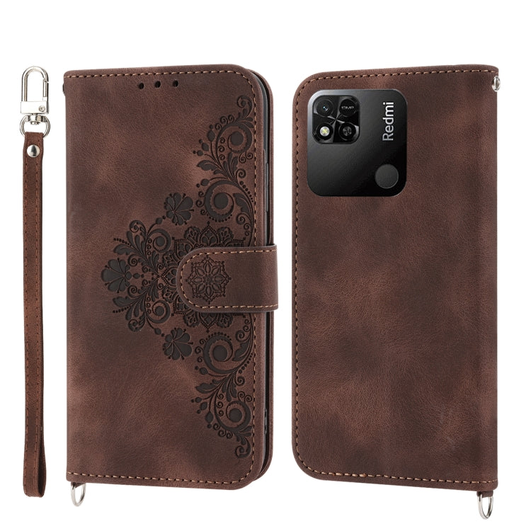 Custodia per telefono in pelle con portafoglio in rilievo con fiori al tatto, For Xiaomi Redmi 12C/11A, For Xiaomi Redmi A1+ 4G/Poco C50 4G, For Xiaomi Redmi K60/K60 Pro, For Xiaomi Redmi Note 12 4G Global