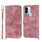 Custodia per telefono in pelle con portafoglio in rilievo con fiori al tatto, For Xiaomi Redmi 12C/11A, For Xiaomi Redmi A1+ 4G/Poco C50 4G, For Xiaomi Redmi K60/K60 Pro, For Xiaomi Redmi Note 12 4G Global