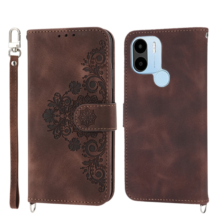 Custodia per telefono in pelle con portafoglio in rilievo con fiori al tatto, For Xiaomi Redmi 12C/11A, For Xiaomi Redmi A1+ 4G/Poco C50 4G, For Xiaomi Redmi K60/K60 Pro, For Xiaomi Redmi Note 12 4G Global