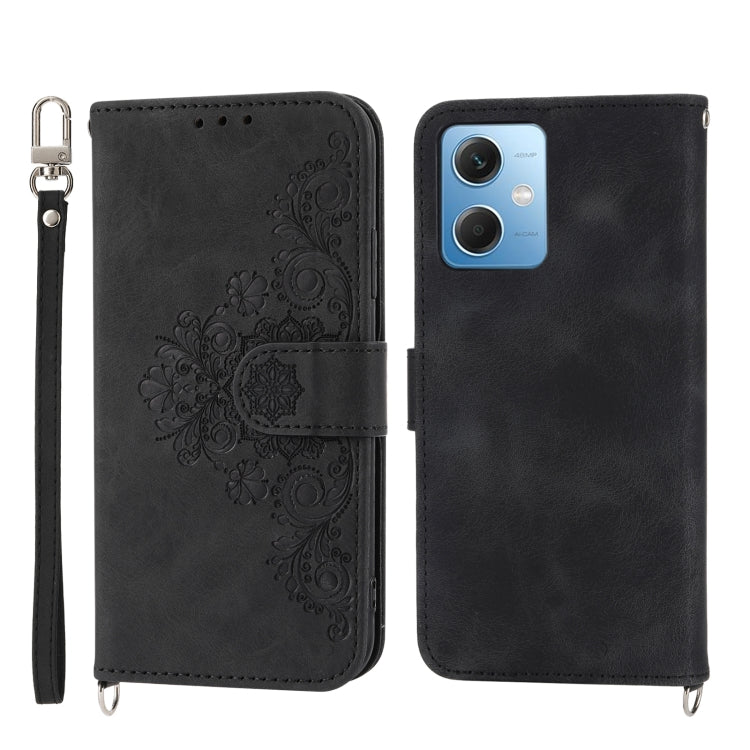 Custodia per telefono in pelle con portafoglio in rilievo con fiori al tatto, For Xiaomi Redmi 12C/11A, For Xiaomi Redmi A1+ 4G/Poco C50 4G, For Xiaomi Redmi K60/K60 Pro, For Xiaomi Redmi Note 12 4G Global