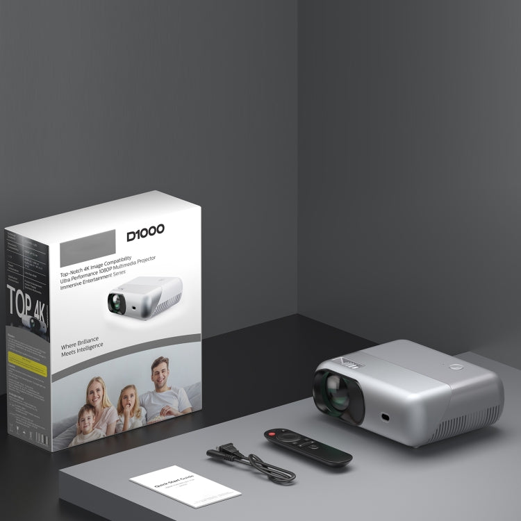Mini proiettore portatile D1000 Full HD 1920x1080P 320 ANSI lumen