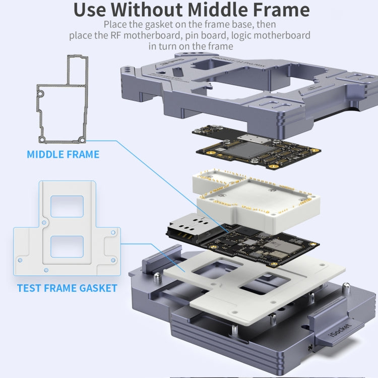 Motherboard Layered Test Fixture Qianli iSocket, Qianli iSocket For iPhone 11 Series, Qianli iSocket For iPhone 12 Series, Qianli iSocket For iPhone 13 Series, Qianli iSocket For iPhone 14 Series