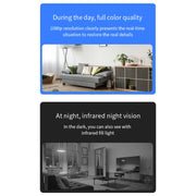 X2 Smart HD Mini telecamera WiFi supporta visione notturna, rilevamento del movimento e scheda TF, X2