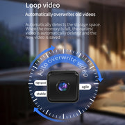 X2 Smart HD Mini telecamera WiFi supporta visione notturna, rilevamento del movimento e scheda TF, X2
