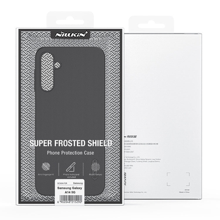 NILLKIN Custodia per telefono per PC smerigliata, For Samsung Galaxy A14 4G, For Samsung Galaxy A14 5G