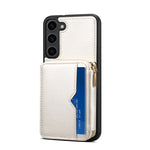 Custodia per telefono con slot per schede con cerniera, For Samsung Galaxy S23 5G, For Samsung Galaxy S23+ 5G, For Samsung Galaxy S23 Ultra 5G, For Samsung Galaxy S22 5G, For Samsung Galaxy S22+ 5G, For Samsung Galaxy S22 Ultra 5G