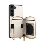 Custodia per telefono con slot per schede con cerniera, For Samsung Galaxy S23 5G, For Samsung Galaxy S23+ 5G, For Samsung Galaxy S23 Ultra 5G, For Samsung Galaxy S22 5G, For Samsung Galaxy S22+ 5G, For Samsung Galaxy S22 Ultra 5G