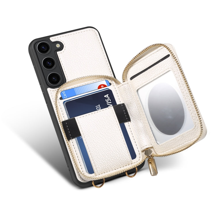 Custodia per telefono con slot per schede con cerniera, For Samsung Galaxy S23 5G, For Samsung Galaxy S23+ 5G, For Samsung Galaxy S23 Ultra 5G, For Samsung Galaxy S22 5G, For Samsung Galaxy S22+ 5G, For Samsung Galaxy S22 Ultra 5G