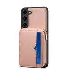 Custodia per telefono con slot per schede con cerniera, For Samsung Galaxy S23 5G, For Samsung Galaxy S23+ 5G, For Samsung Galaxy S23 Ultra 5G, For Samsung Galaxy S22 5G, For Samsung Galaxy S22+ 5G, For Samsung Galaxy S22 Ultra 5G