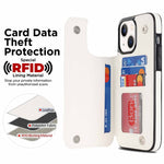 Custodia per telefono in pelle PU rombica con doppia fibbia, For iPhone 14, For iPhone 14 Plus, For iPhone 14 Pro