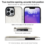 Custodia per telefono in pelle PU rombica con doppia fibbia, For iPhone 13 Pro, For iPhone 13 Pro Max, For iPhone 12