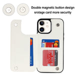 Custodia per telefono in pelle PU rombica con doppia fibbia, For iPhone 12 mini, For iPhone 12 Pro, For iPhone 12 Pro Max